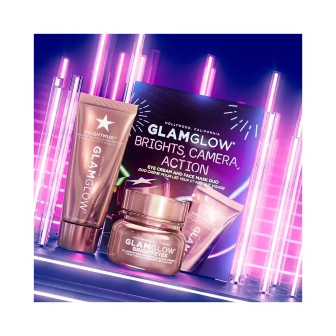 GLAMGLOW Brights, Camera, Action Eye Cream & Face Mask Set