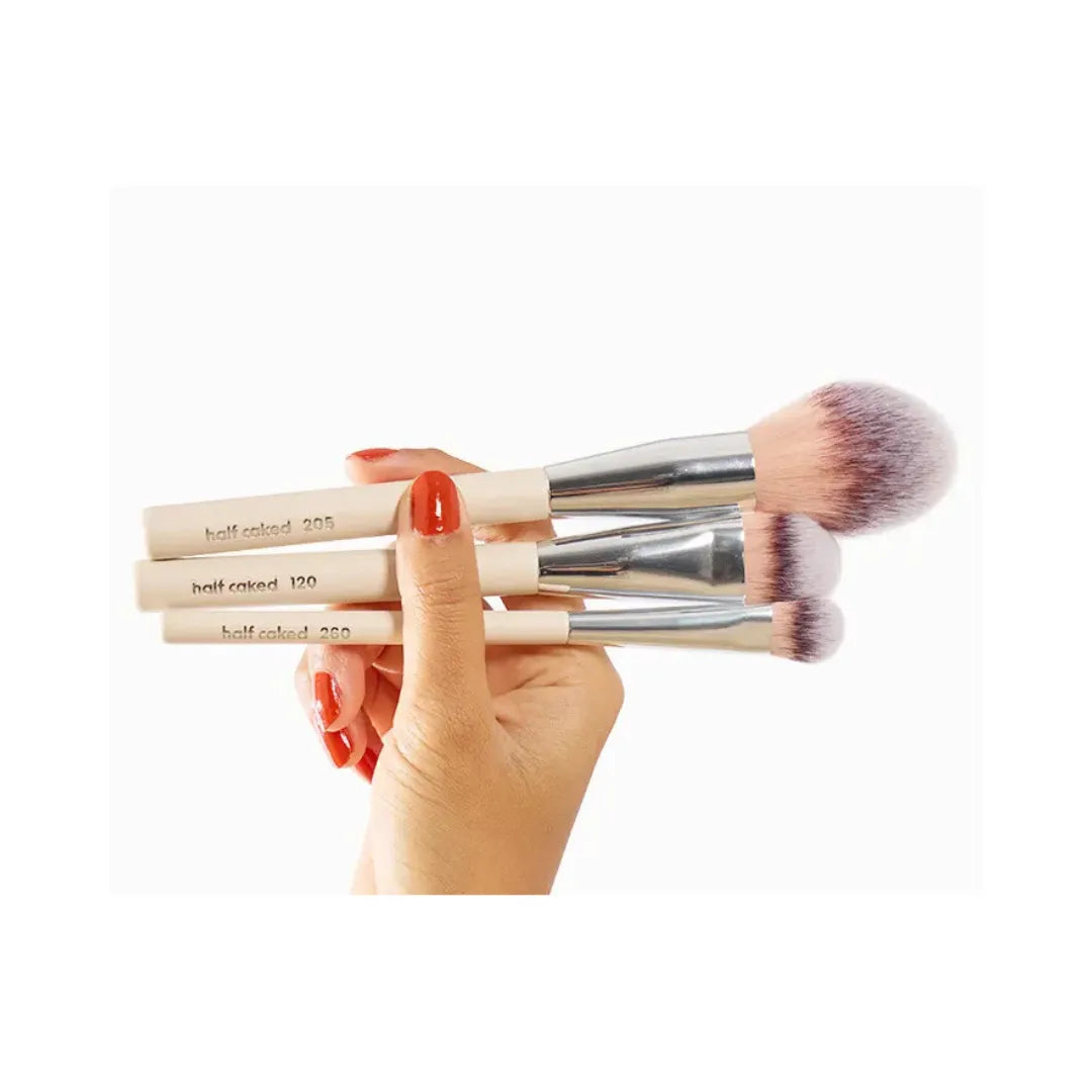 HALF CAKED The Essentials: Face Collection 3 Piece Brush Set