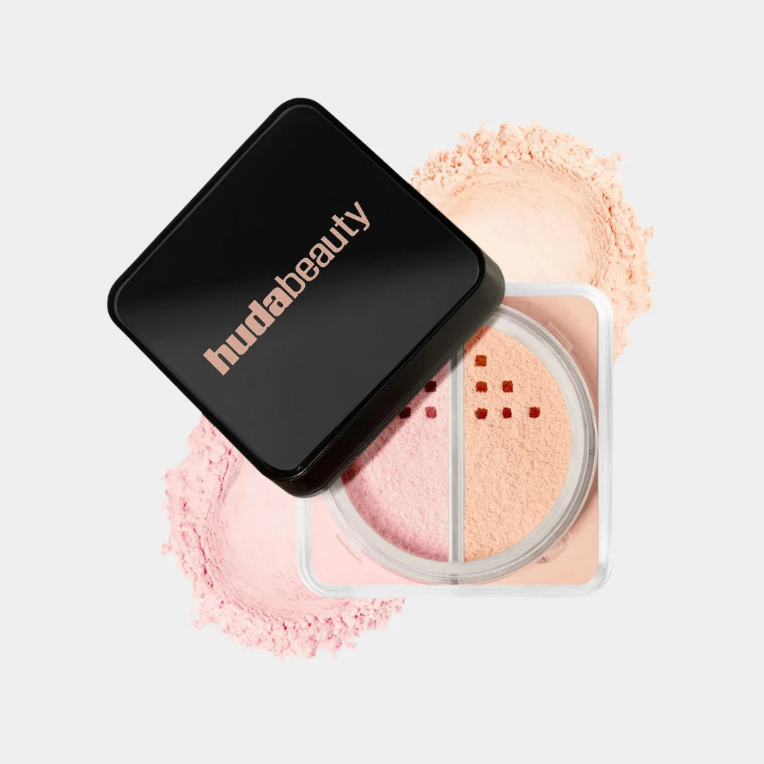 HUDA BEAUTY Easy Bake Loose Powder Brightening + Correcting Duo