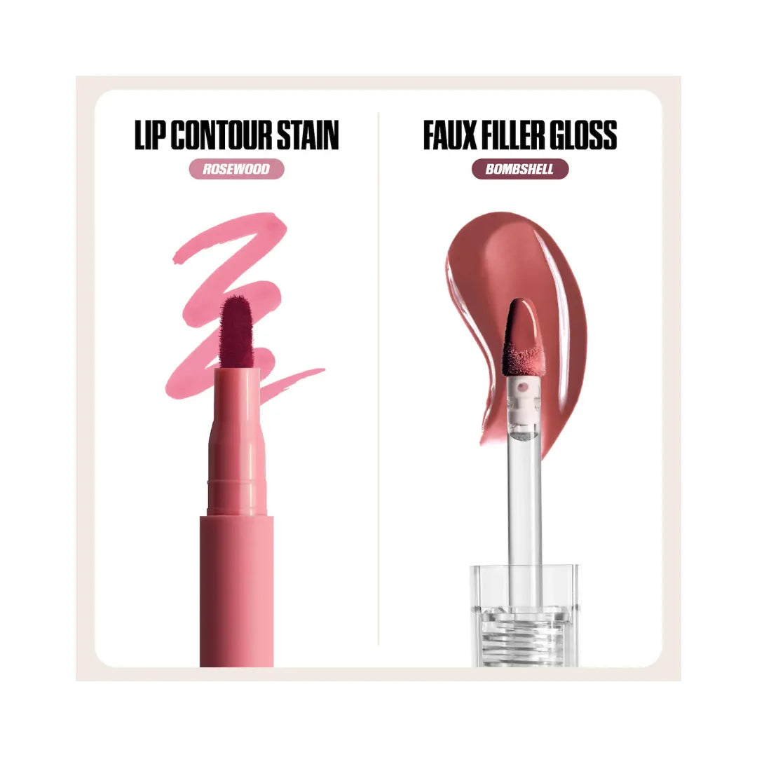 HUDA BEAUTY Make Out Sesh Lip Stain and Lip Gloss Duos