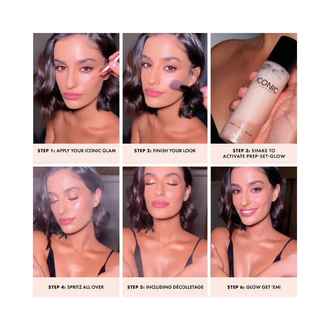ICONIC LONDON Prep-Set-Glow Hydrating Glowy Setting Spray