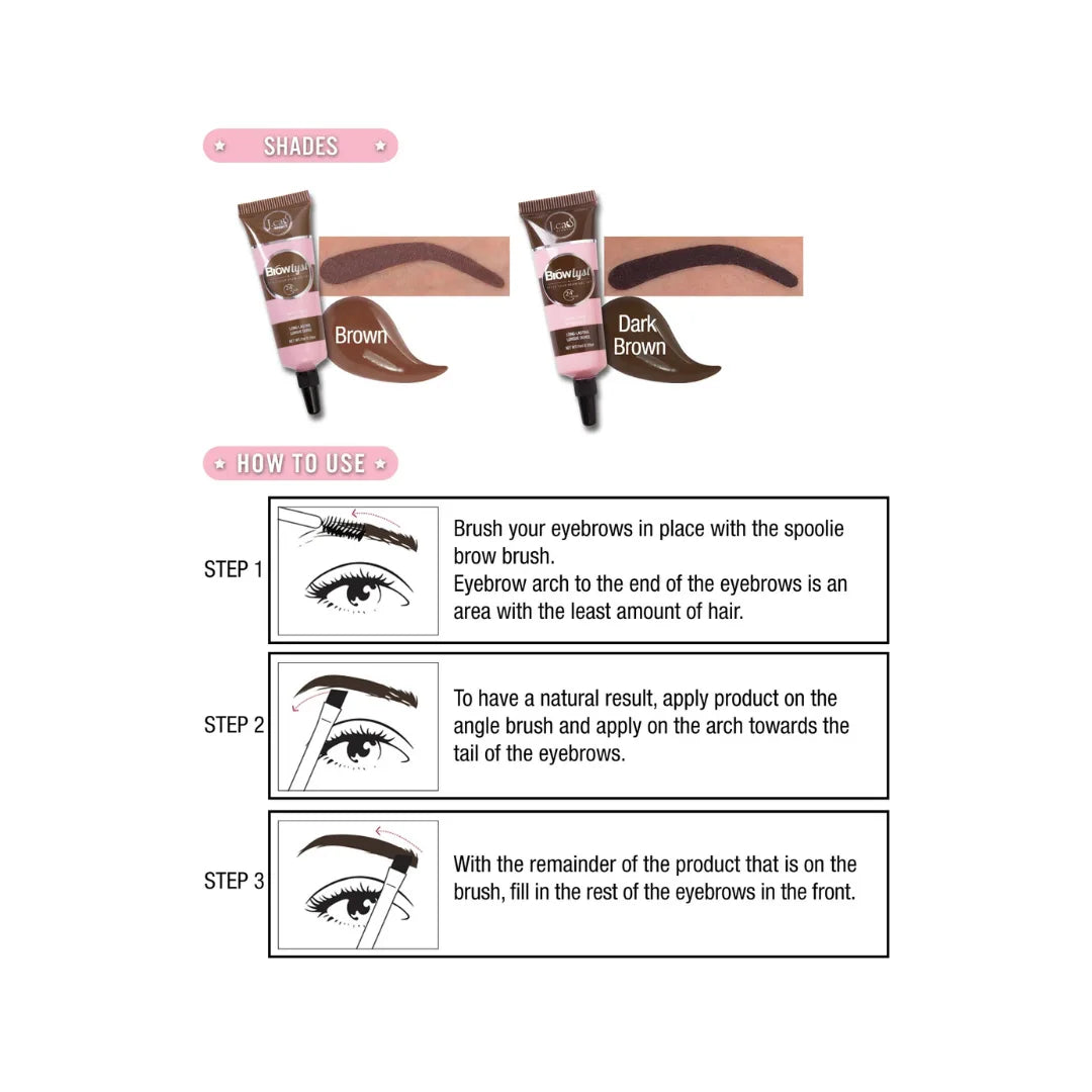 J.CAT BEAUTY Browlyst Brow Gel Set Brown
