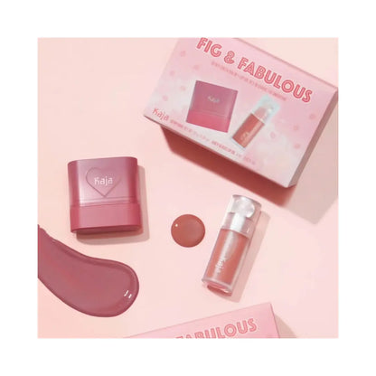 KAJA Fig & Fabulous Dewy Cheek Balm & Lip Oil Set