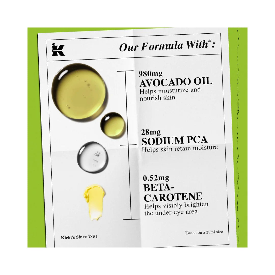 KIEHL'S Avocado Eye Cream for Brightening & Depuffing
