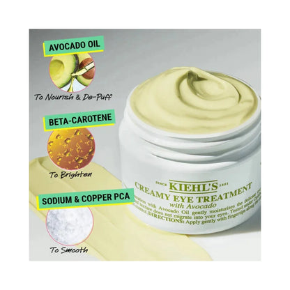 KIEHL'S Avocado Eye Cream for Brightening & Depuffing