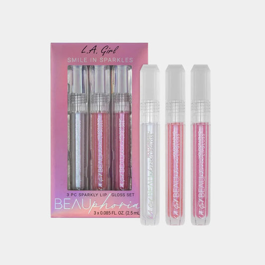 LA GIRL BeauPhoria 3Pc Holographic Lipgloss Set