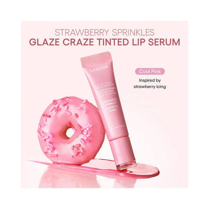 LANEIGE Glaze Craze Donut Delight Hydrating Tinted Lip Serum Duo