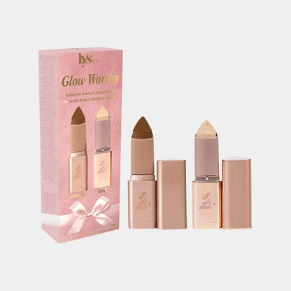 LYS BEAUTY Mini Glow Worthy Light Bronzer and Highlighter Set