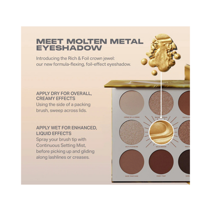 MORPHE Rich & Foiled Artistry Palette - Gold Seeker