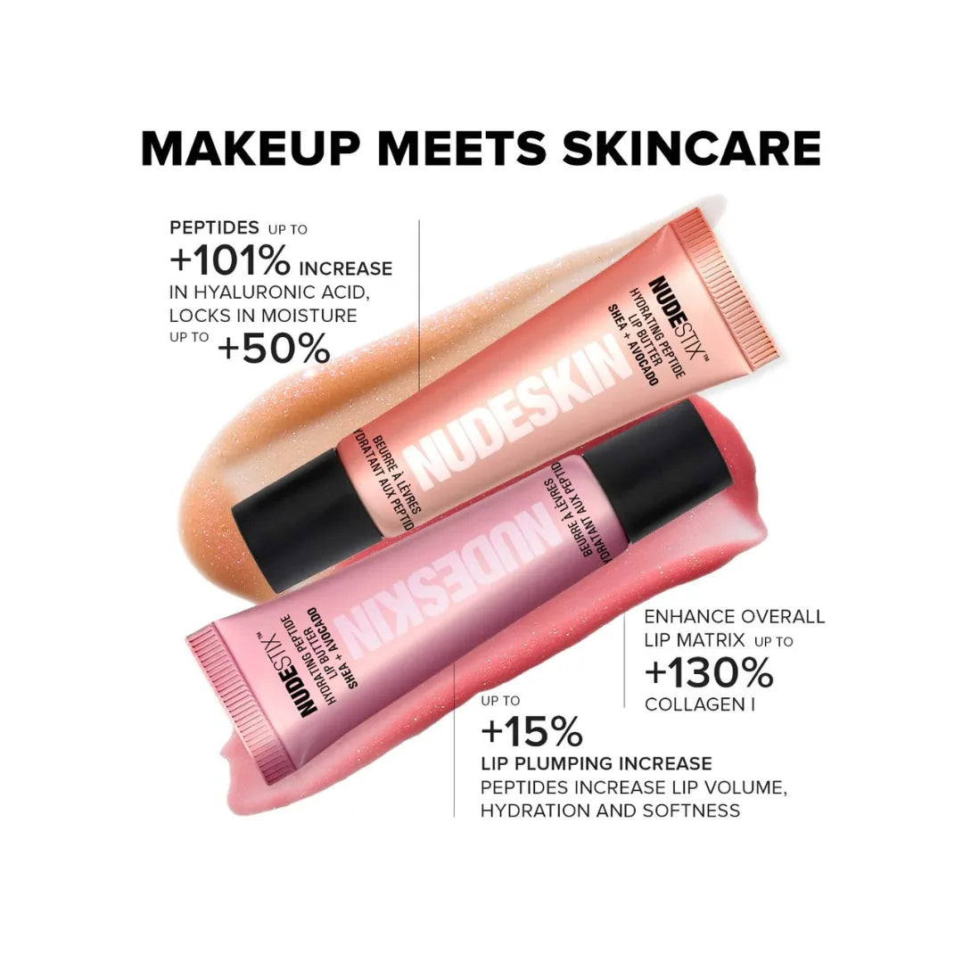 NUDESTIX Nudeglow Hydrating Peptide Lip Butter Duo Set