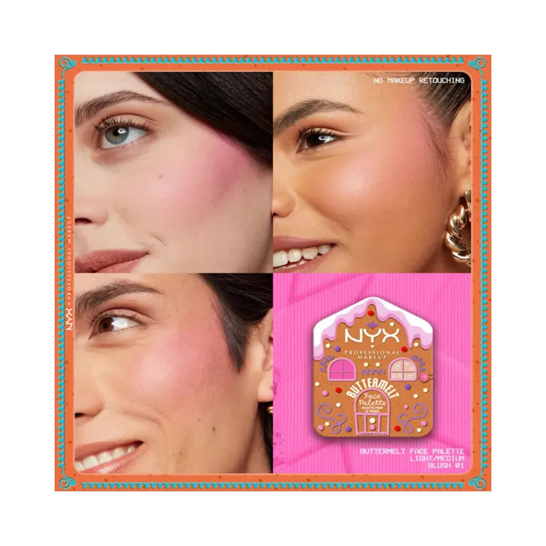 NYX PROFESSIONAL MAKEUP Holiday Buttermelt Face Palette