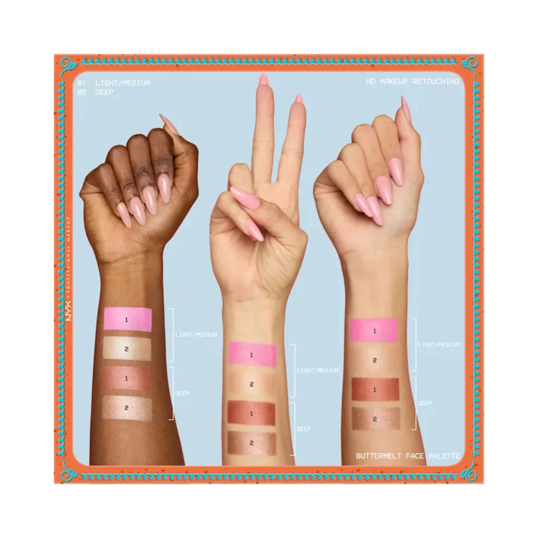 NYX PROFESSIONAL MAKEUP Holiday Buttermelt Face Palette