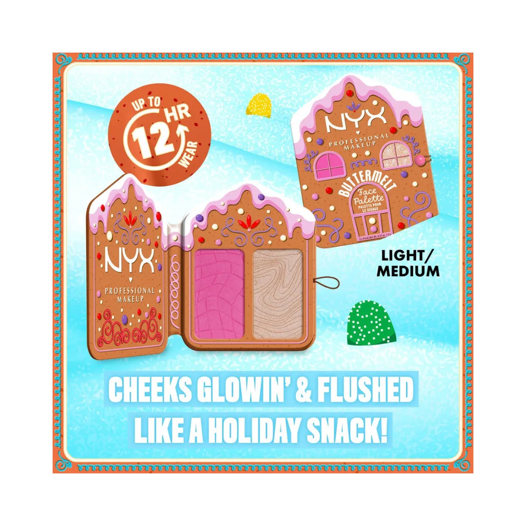 NYX PROFESSIONAL MAKEUP Holiday Buttermelt Face Palette
