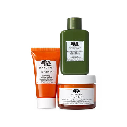 ORIGINS Glow & Believe GinZing & Mega-Mushroom Hydrating Glow Set