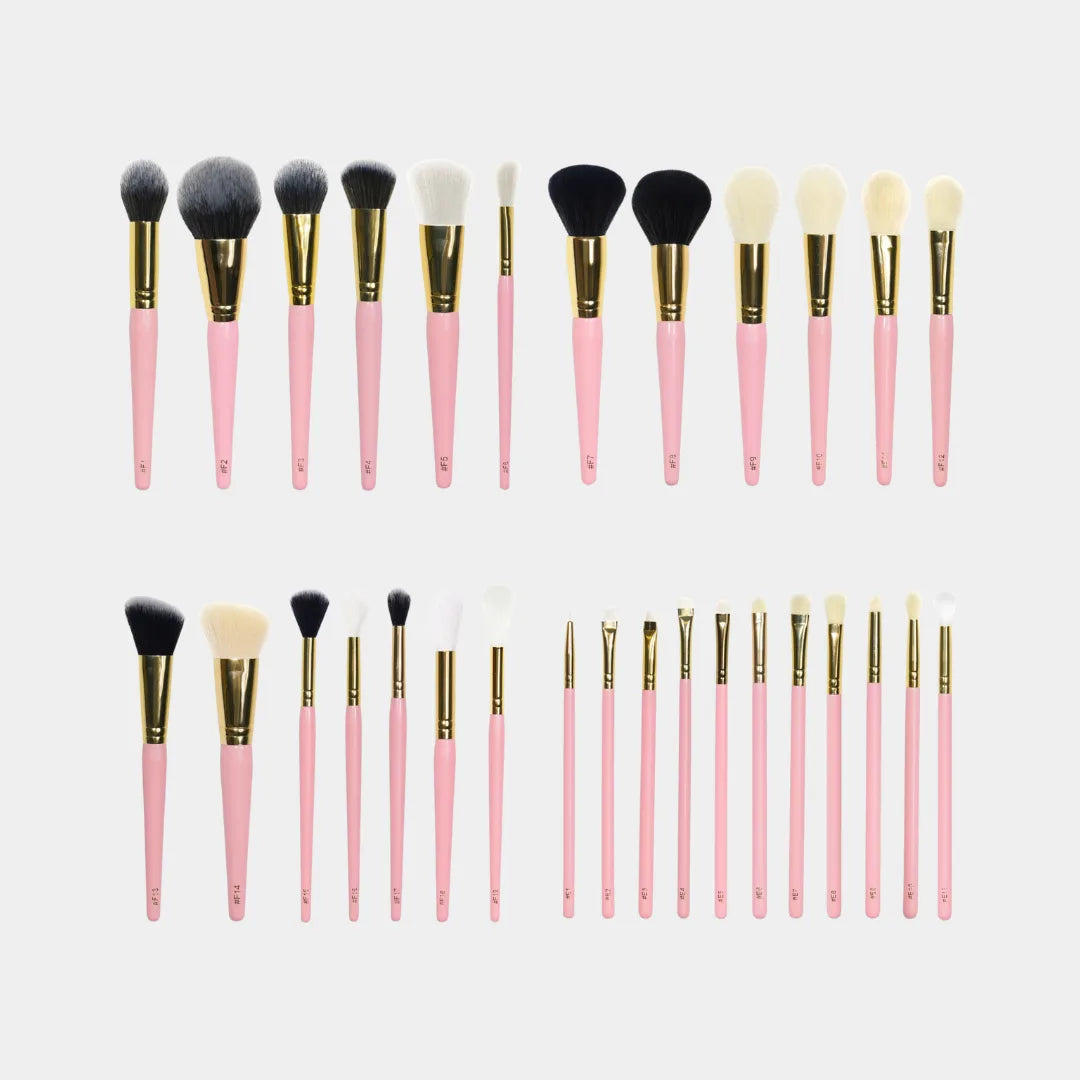 P.LOUISE COSMETICS 30-Piece Makeup Brush Bundle
