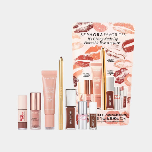 SEPHORA FAVORITES It's Giving Nude Lip Makeup Value Set