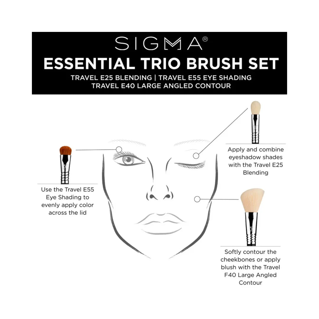 SIGMA Essential Trio Brush Set