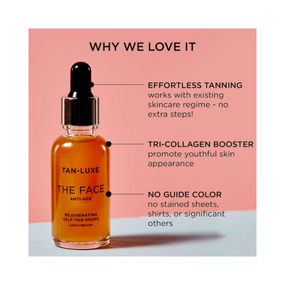 TAN LUXE The Face: Anti-Age Rejuvenating Self-Tan Drops