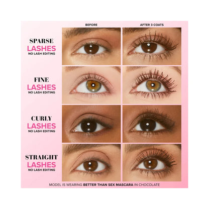 TOO FACED Better Than Sex Chocolate Volumizing & Lengthening Mascara
